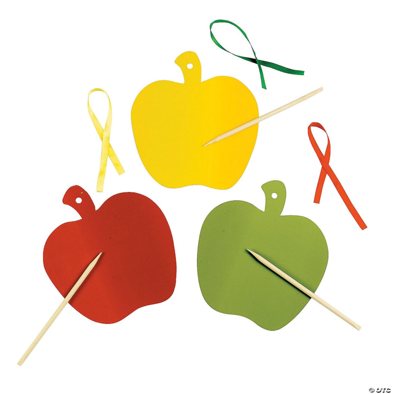 Apple Scratch Art – 6″ Pre-Cut Apples for Scratch-Off Rainbow Colour Reveal